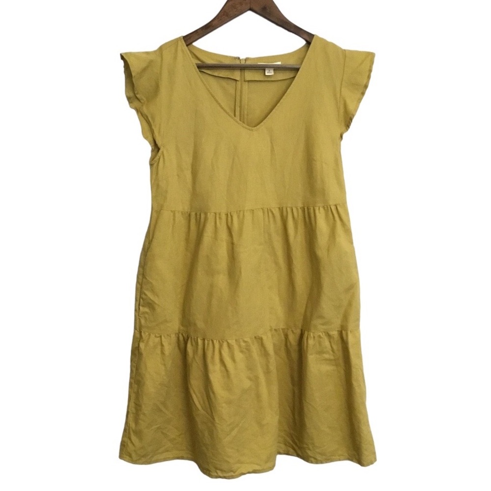 Goodthreads Flutter Sleeve Boho Peasant Mini Dres… - image 2